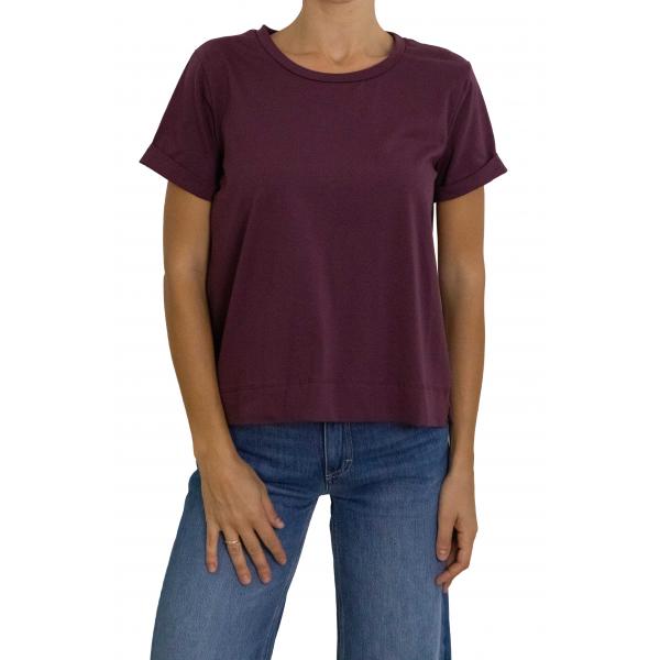 t shirt a manica corta tinta unita 